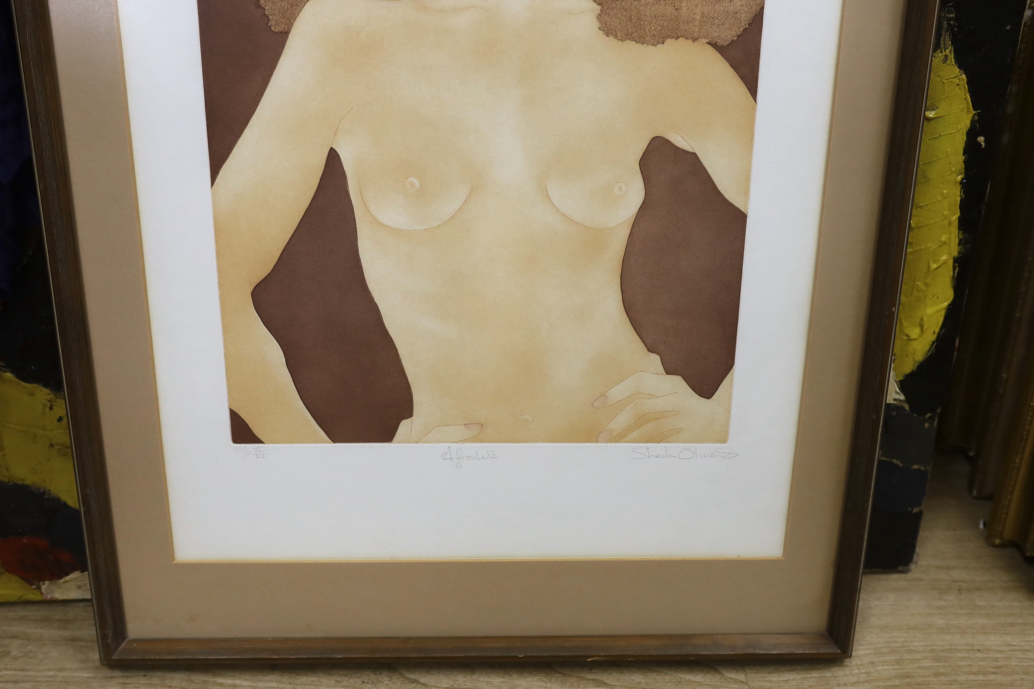 Sheila Oliner (1930-2020), artist's proof colour etching, ‘Aphrodite’, signed in pencil, limited edition II/XV, 65 x 47cm